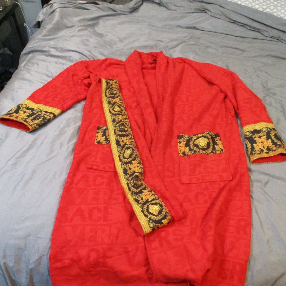Unisex Baroque Bath Robe Versace